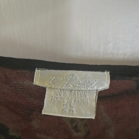 Whimsgoth Boho Black and Pink Ruffled Bell Sleeve Blouse - Picture 5 of 11